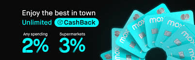 Cashback credit card promotion – highlighting tiered rewards on everyday spending with enhanced returns for supermarket purchases.