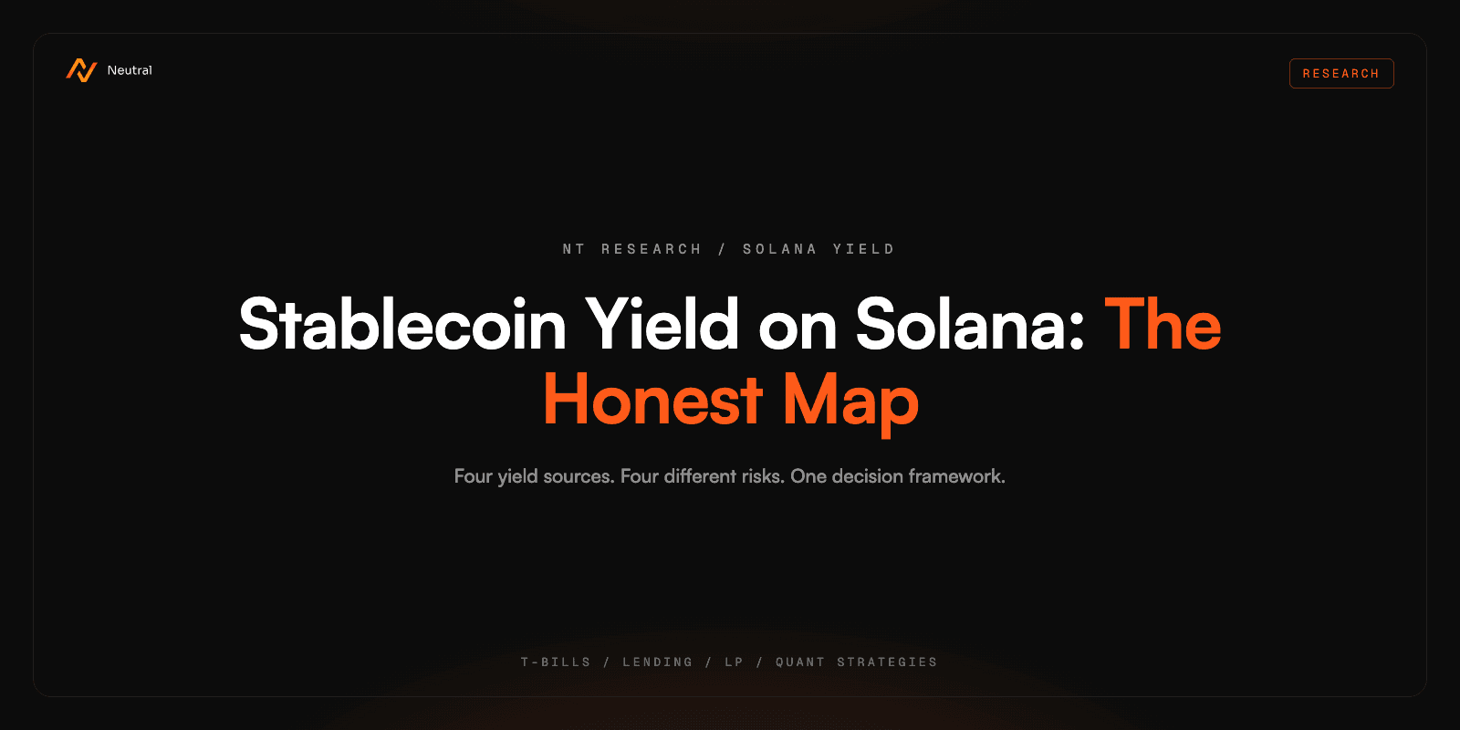 Best Stablecoin Yield on Solana in 2026: The Honest Map