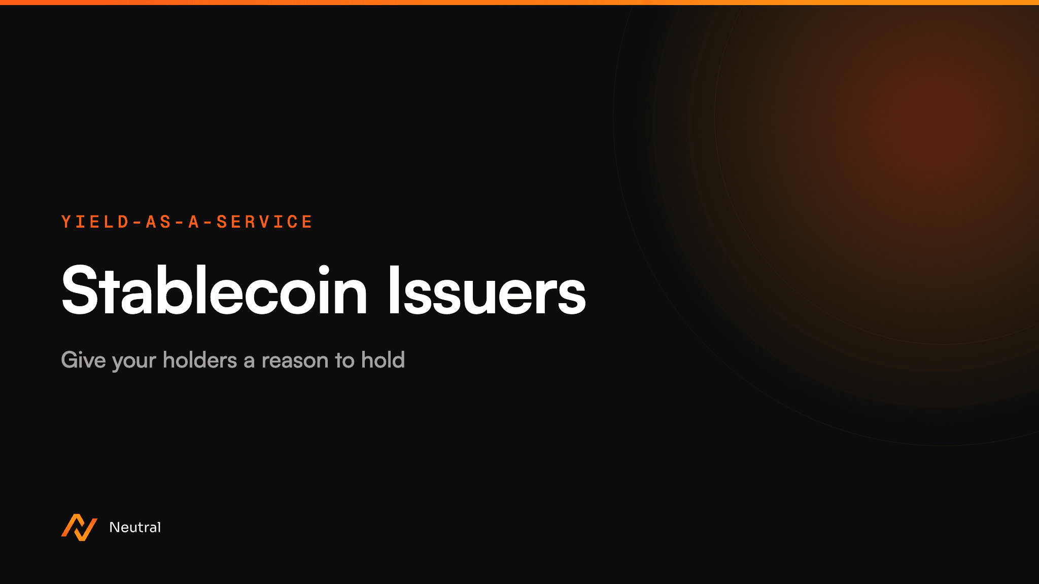 Yield-as-a-Service for Stablecoin Issuers