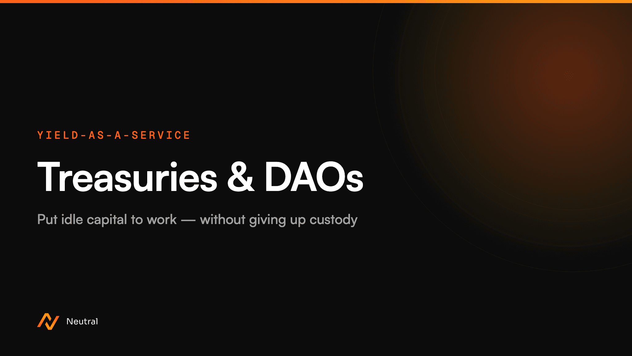 On-Chain Yield for Company Treasuries and DAOs
