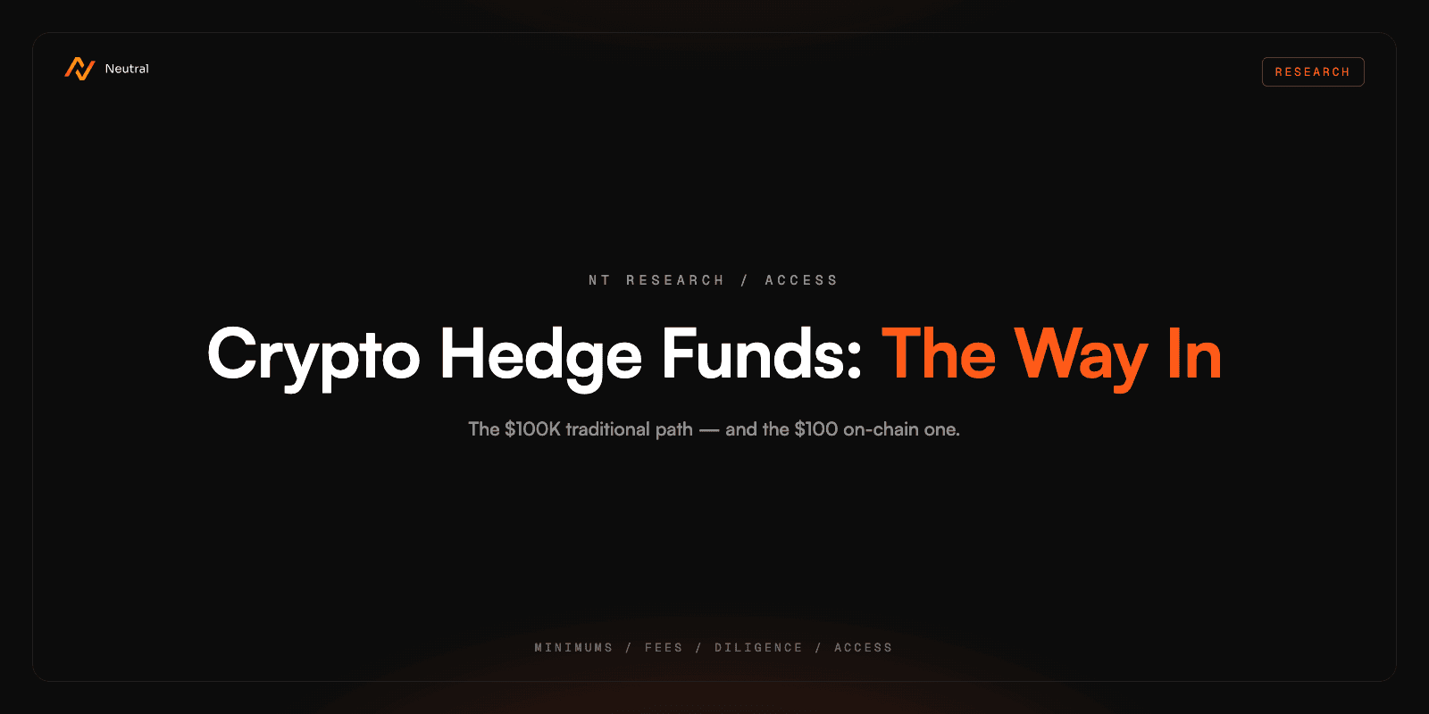 How to Invest in a Crypto Hedge Fund (and What It Really Costs)